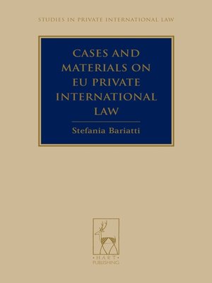 cover image of Cases and Materials on EU Private International Law